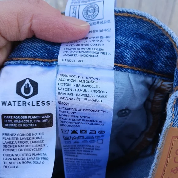 Levis 501 S Skinny High Rise Button Fly Distressed Blue Denim Jeans Women Sz 25 - Picture 6 of 8